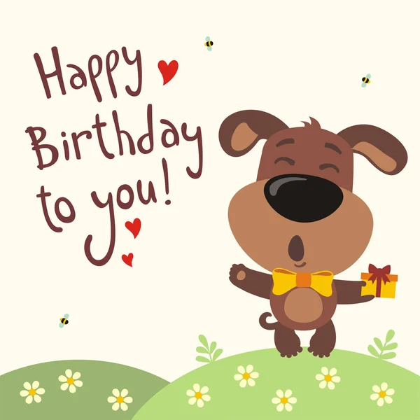 Happy Birthday Dogストックベクター ロイヤリティフリーhappy Birthday Dogイラスト ページ Depositphotos