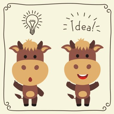 ampul ve metin fikri ile eşek büyüleyici çizgi film karakterleri kümesi 