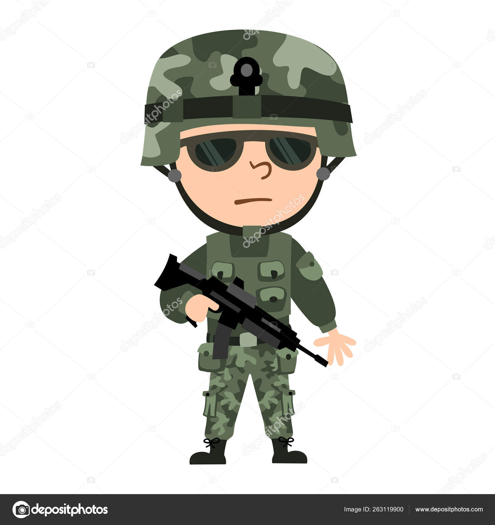 Funny Soldier Cartoon Style Wearing Modern Outfit Sunglasses Holding Machine Stock Vector Image by ©dmitriy_d #263119900 Funny Soldier Cartoon Style Wearing Modern Outfit Sunglasses Holding Machine Stock Vector Image by ©dmitriy_d #263119900