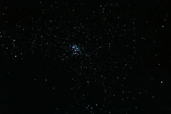 Les Pléiades Amas Étoiles Ouvertes Dans Constellation Taureau M45 Sept — Photo