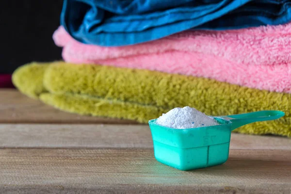 Detergent Washing Powder Measuring Spoon — Stock Photo, Image