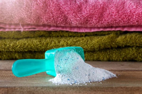 Detergent Washing Powder Measuring Spoon — Stock Photo, Image