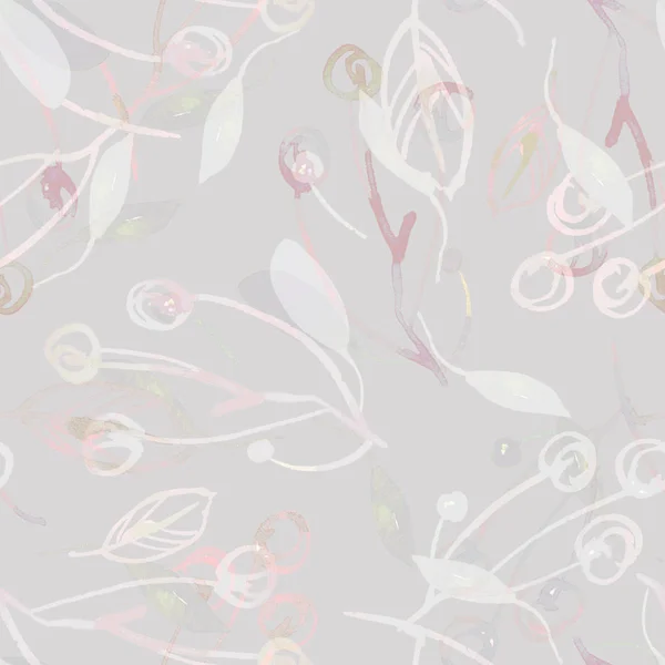 Çiçekli kiraz çiçeği ve kağıda suluboya tekniği..