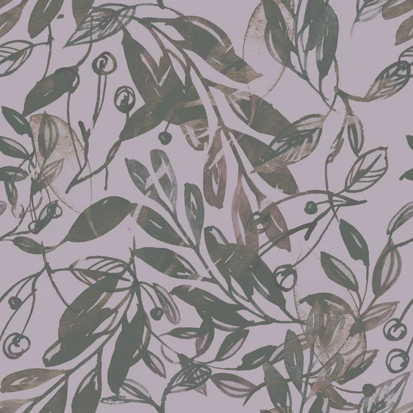 Çiçekli kiraz çiçeği ve kağıda suluboya tekniği..