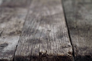 Eski ahşap duvar, koyu kahverengi ahşap zemin, eski kahverengi ahşap arka plan.