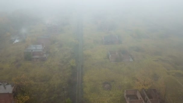 Village abandonné. Relevé aérien — Video