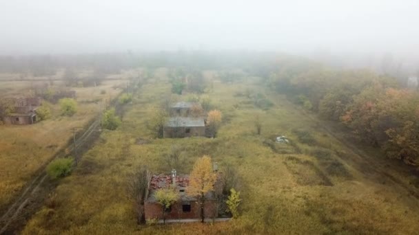 Village abandonné. Relevé aérien — Video