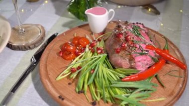 Sebzeli hazır sığır eti biftek