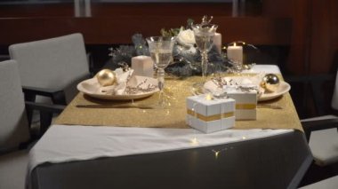 Neşeli Noel masa servis