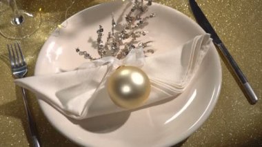 Neşeli Noel masa servis
