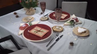 Neşeli Noel masa servis