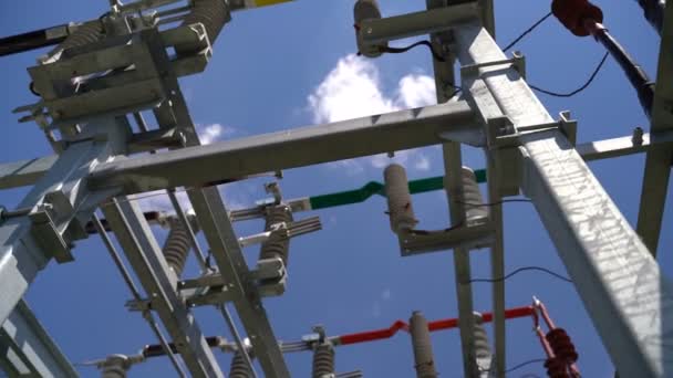 High Voltage Transformer Equipment — Stock Video