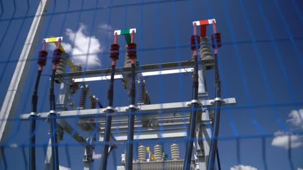 High Voltage Transformer Equipment — Stock Video