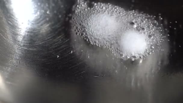 Drugs are boiled from pills in a spoon — Stock Video