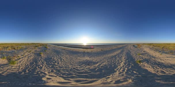 4K 360 VR Віртуальна реальність Сонячна захід на Азовському морі — стокове відео
