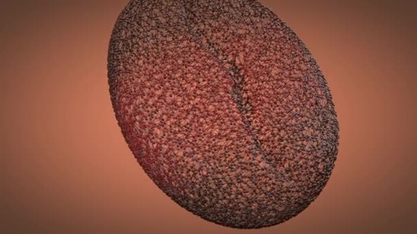 Kávébab atomreszelő. 3D animáció — Stock videók