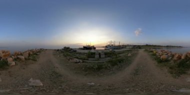 Balıkçı gemileriyle 4K 360 VR Sanal Gerçeklik Yatağı