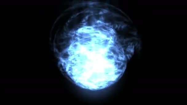 Swirl Tech Energy Flare Dynamische Strahlen Faserlicht Magnetfeld Weltraum — Stockvideo