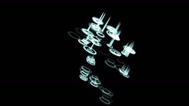 4 k soyut su dalgalanma dalga yağmur yağmur damlası arka plan, sıvı partikül ışık.