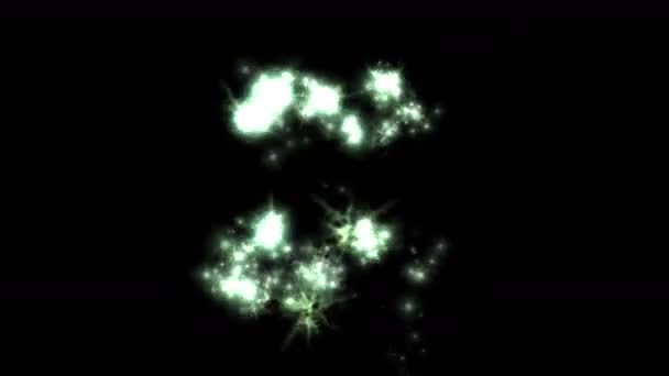 4k Абстрактный цвет огненный фейерверк фон, праздничный взрыв частицы фона — стоковое видео