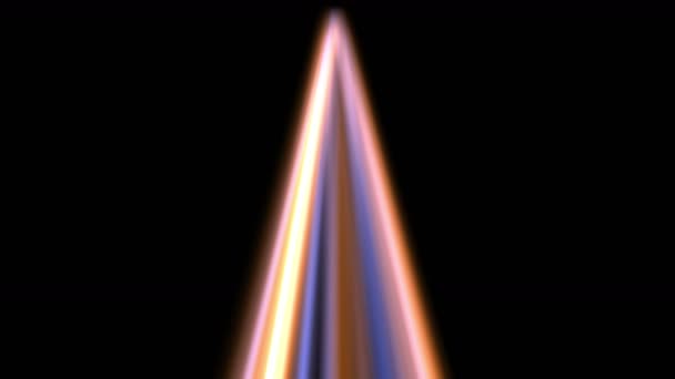 Abstrakte Goldstrahlen Bühnenbeleuchtung Hoffnung Licht Hintergrund Fackel Stern Sonnenlicht Strahlenstrahl — Stockvideo