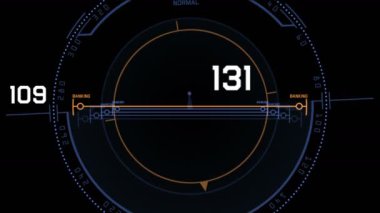 4 k Radar Gps sinyali teknoloji perde göstermek, gelecekteki bilim bilim-kurgu veri bilgisayar oyun gezinti Pano teknoloji arayüzü arka plan.