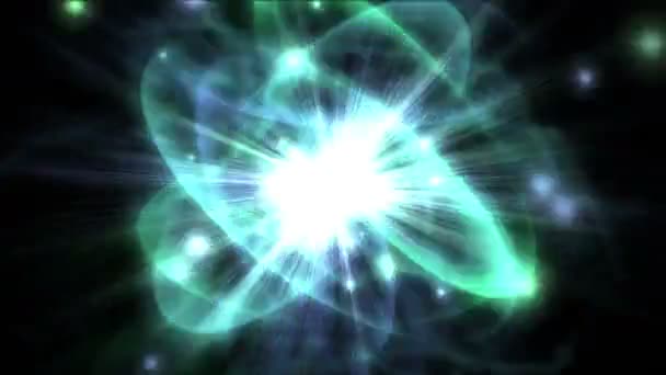 Tech Science Technology Energy Radiation Rays Laser Ripples Stars Explosion — Stock Video