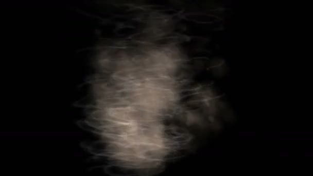Tornado Partículas Fogos Artifício Fumaça Energia Raios Espaço Spa Abstrato — Vídeo de Stock