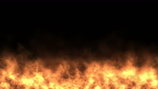 Yangın Parçacıklar Havai Fişek Sıcak Alev Arka Plan — Stok video