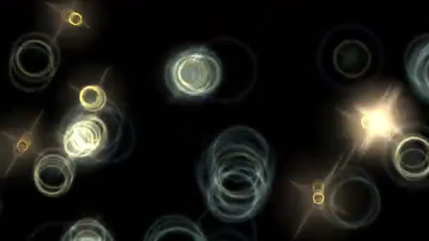 4 k の輝き星粒子光、抽象的な花火フラッシュ ドット爆発背景 — ストック動画