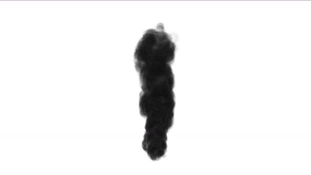 4k Fuochi d'artificio fumo, inquinamento aria gas, eruttazione vulcanica incidente sfondo . — Video Stock