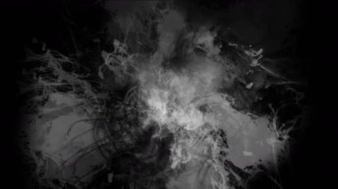 4 k soyut sıçrama mürekkep nokta çizgi, grafiti bulutlar tünel sis duman uzay, gaz Buhar havai fişek parçacıklar arka plan.