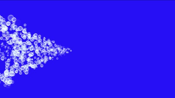 抽象花火水光ドット背景 バブル粒子 微生物細菌胞子ブリスター — ストック動画