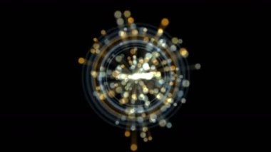 4 k güç patlama ray teknik elektron enerji alanı başlatma sihirli toz havai fişek parçacıklar arka plan sanat.