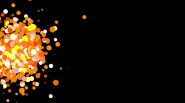 4 k soyut patlamalar parçacık, kabarcık toz blister havai fişek noktalar arka plan.