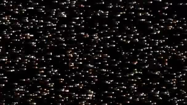 Abstraktes Meteor Feuerwerk Partikel Mit Schweifschwung Tech Dots Array Hintergrund — Stockvideo