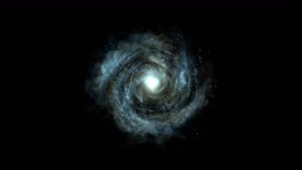 Energie Abstractă Vortex Univers Tunel Focuri Artificii Gaura Particulelor Eddy — Videoclip de stoc