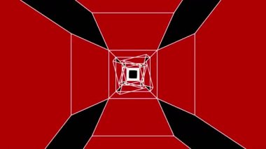 4 k hızlı hareket dijital tünelde soyut teknoloji tünel, veri internet güç elektrik devresi lif, Vr arka plan, kaleydoskop uçmak.