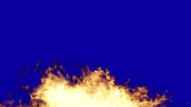 Hot Fire Burning Background Abstract Powerful Explosion Particle Smoke Power — Stock Video