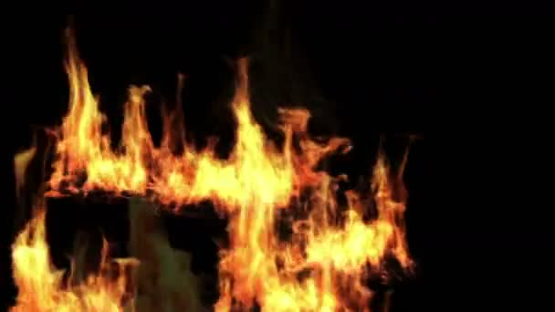 Fuego Caliente Quemando Fondo Abstracto Potente Explosión Humo Partículas Poder — Vídeo de stock