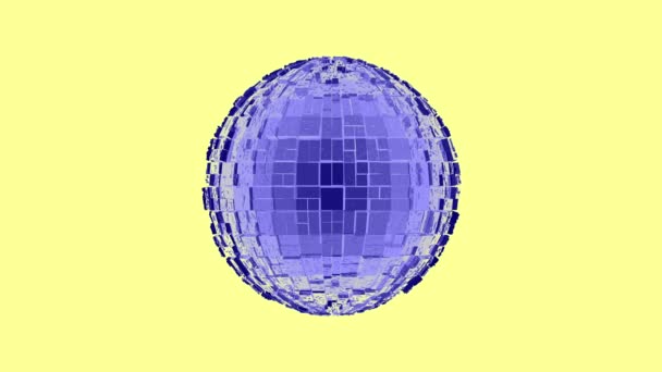 Abstraktní Sci Tech Ball Transparentní Sklo Crystal Matrix Pozadí — Stock video