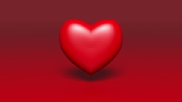 4k rouge 3d battement de coeur .