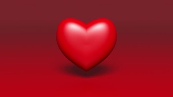 Czerwone Heart Beat — Wideo stockowe