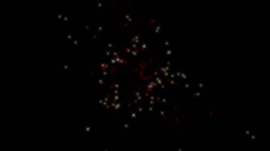 parçacık ve nokta ışık alan, vj arka plan 4k renk uçan Parlatıcı.