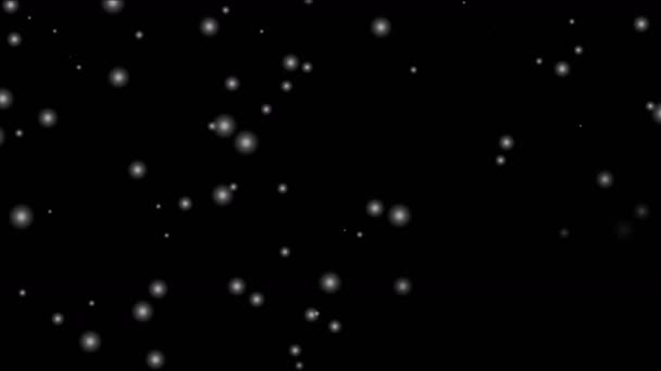 Abstracte Snowflake Vallende Koude Winter Sneeuw Sneeuwstorm Storm Achtergrond Romantische — Stockvideo