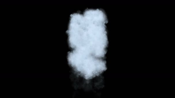 Абстрактный Всплеск Водопада Облако Дыма Вода Волны Жидких Частиц Спрея — стоковое видео
