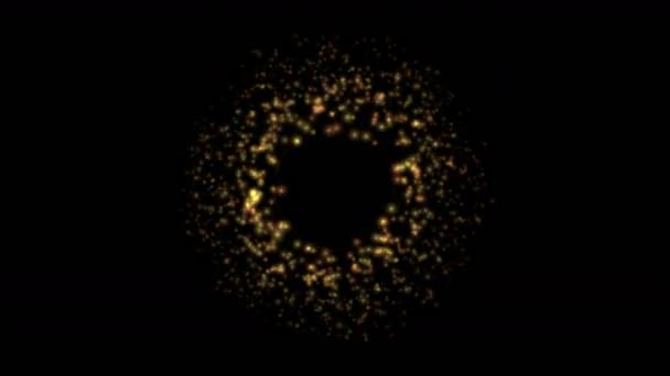 日食月蚀黑洞 核星爆炸 功率技术能量射线极光粒子空间宇宙烟花背景 — 图库视频影像