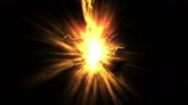 4 k patlama yangın enerji, ışık parçacık yıldırım havai fişek, güç iyonizan radyasyon sihirli arka plan yıldız lazer ışınları.