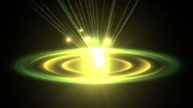 4 k soyut daire enerji başlatmak ışın lazer ışığı, girdap kanalları dalgalanma sanat parçacıklar nimbus delik yüzük havai fişek arka plan boşluk tüneller..