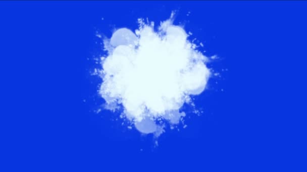 Snowball Manchas Sujeira Tinta Partículas Granizo Neve Poluição Fogos Artifício — Vídeo de Stock
